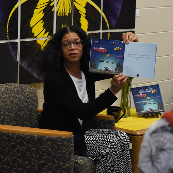 “Zoe the Clam” is Rowan College of South Jersey Assistant Professor, Carthornia Kouroupos’ first published literary work and bri