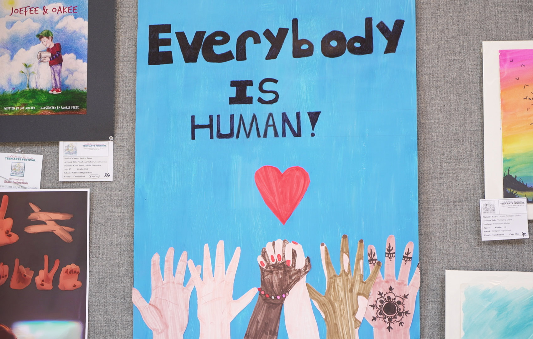 Student Artwork displayed in the AIC show