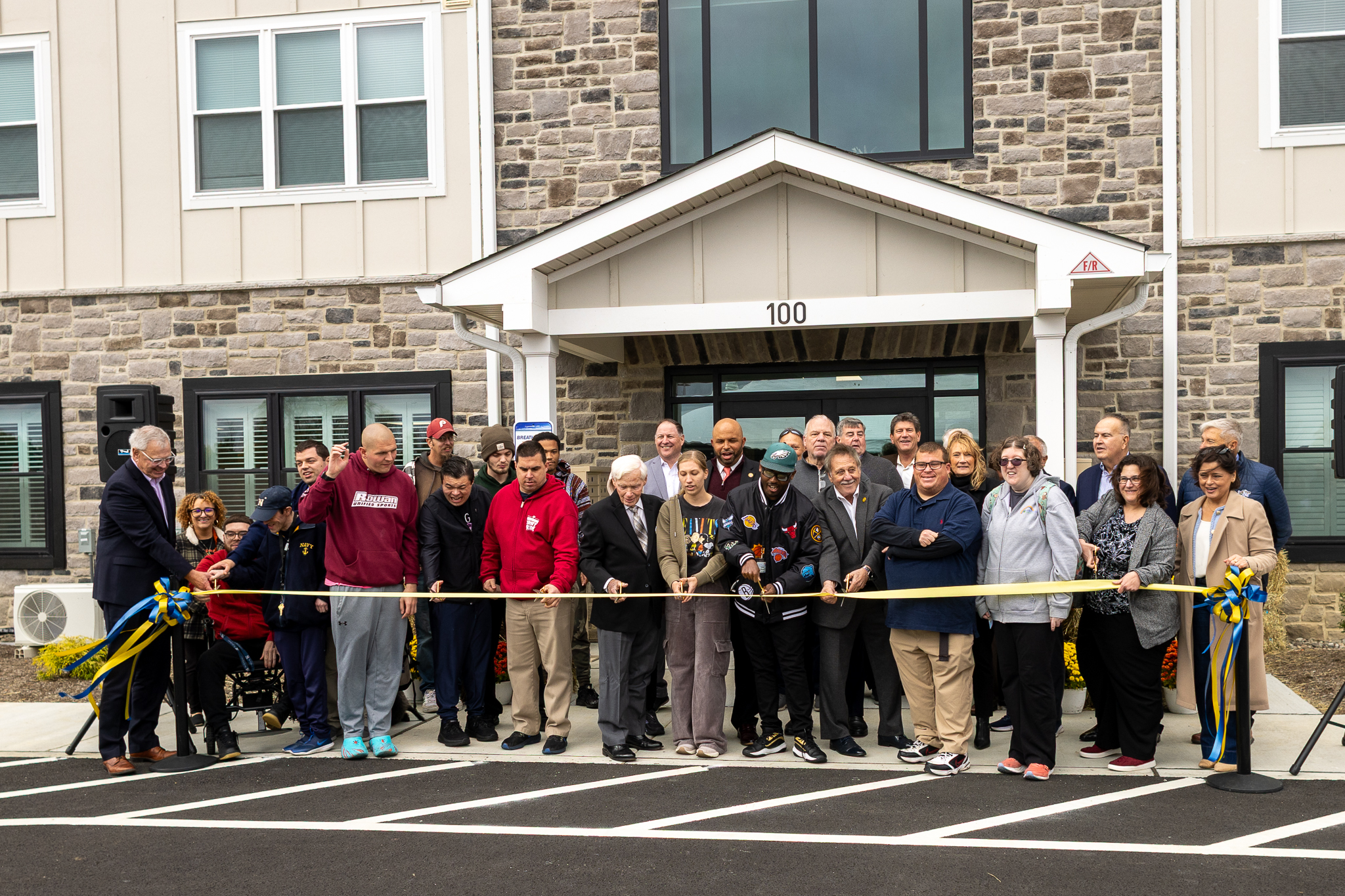 Gloucester County celebrated the opening of the Residence at South College Drive with a ribbon cutting