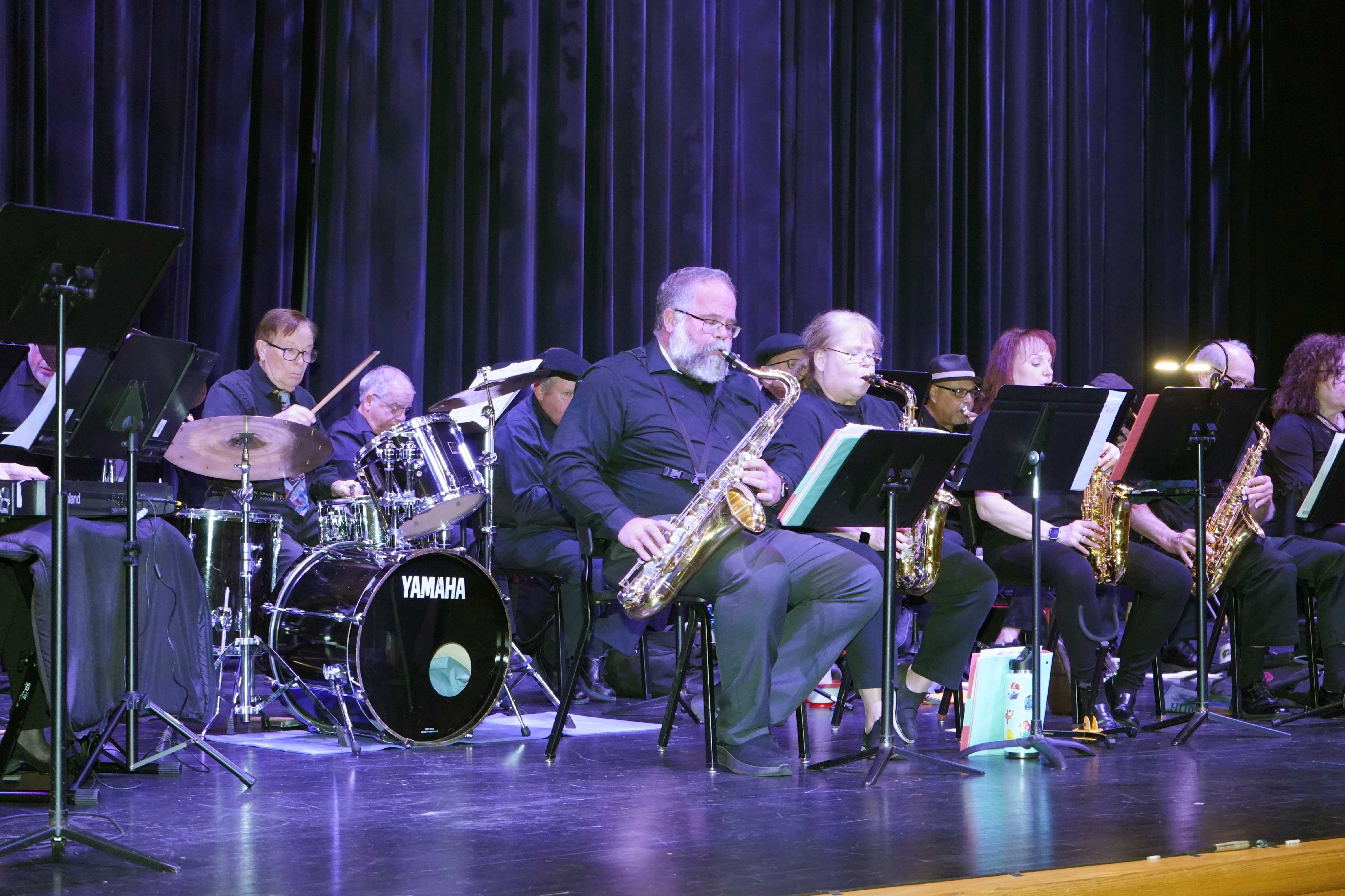 RCSJ band members playing on stage