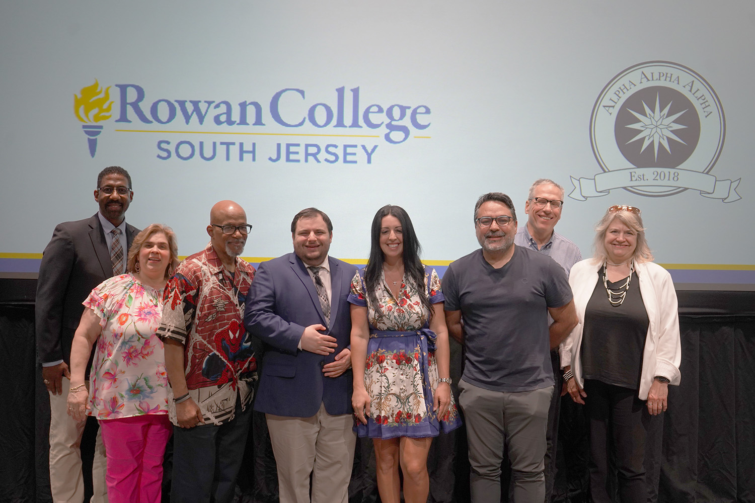 RCSJ Tri-Alpha National Honor Society and the Business Studies Division students and staff 