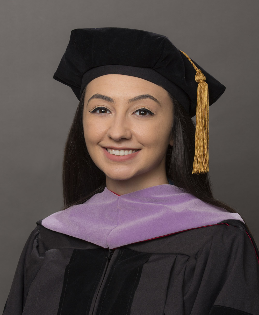 Image of A.Martinelli in graduation cap and gown