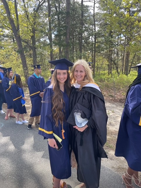 Meredith Vicente and student at Commencement