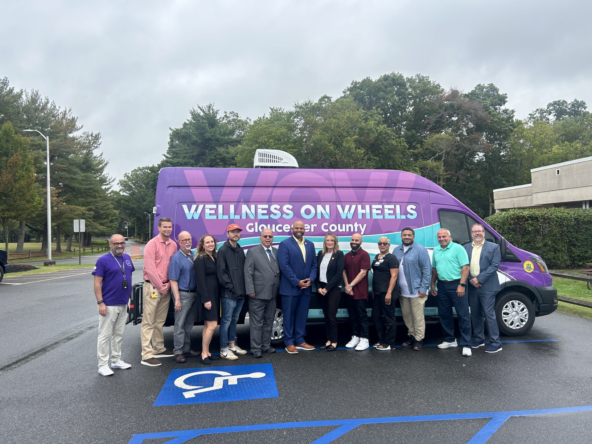 community members with van on Save a Life Day