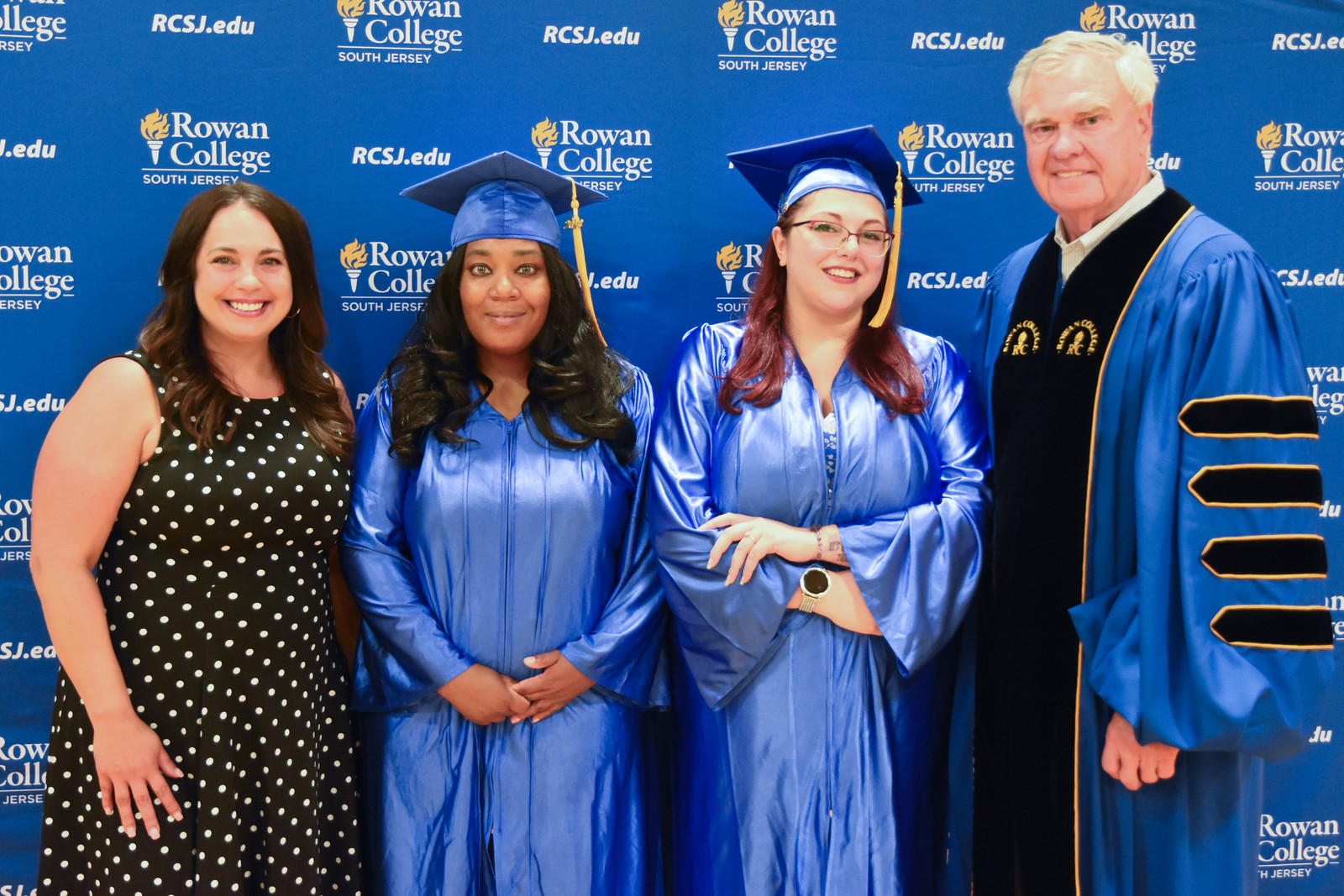 High School Students with President Keating.