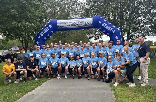 Gloucester County Police Academy participating in the Samuel Irvin Legacy 5K Run/Walk.