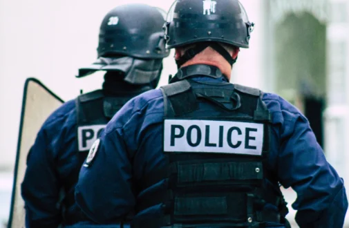 police in action