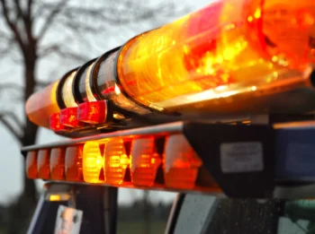 up close of emergency lights
