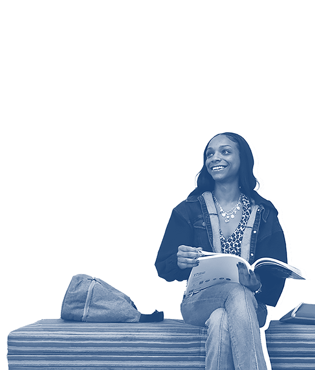 Student with a book
