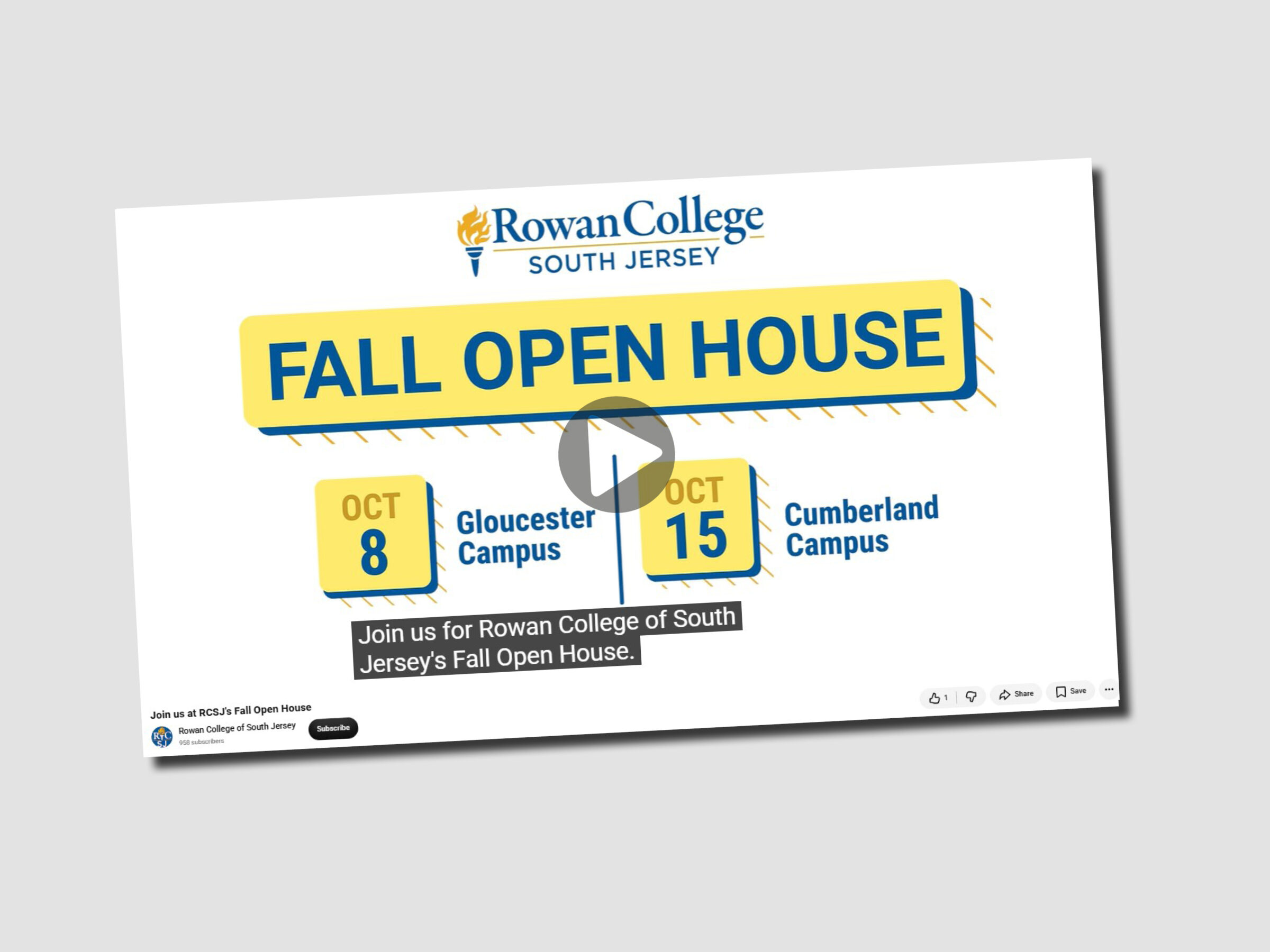 Web site graphics-Fall Open House 2026